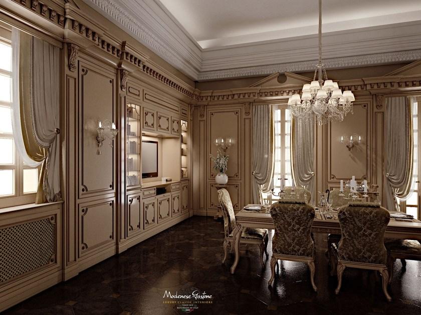 Modenese Gastone Кухня из лакированного массива дерева на заказ с островом Cucine sun-id-1405112 - Вид №3