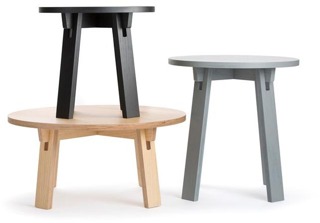 Deadgood Высокий круглый стол из лакированного ясеня  M1lt  - Вид №2