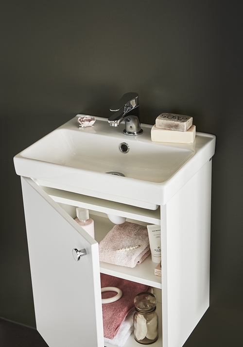 1651100 Шкаф Для Умывальника Neat Door White 420 Hafa  Белый  - Вид №1