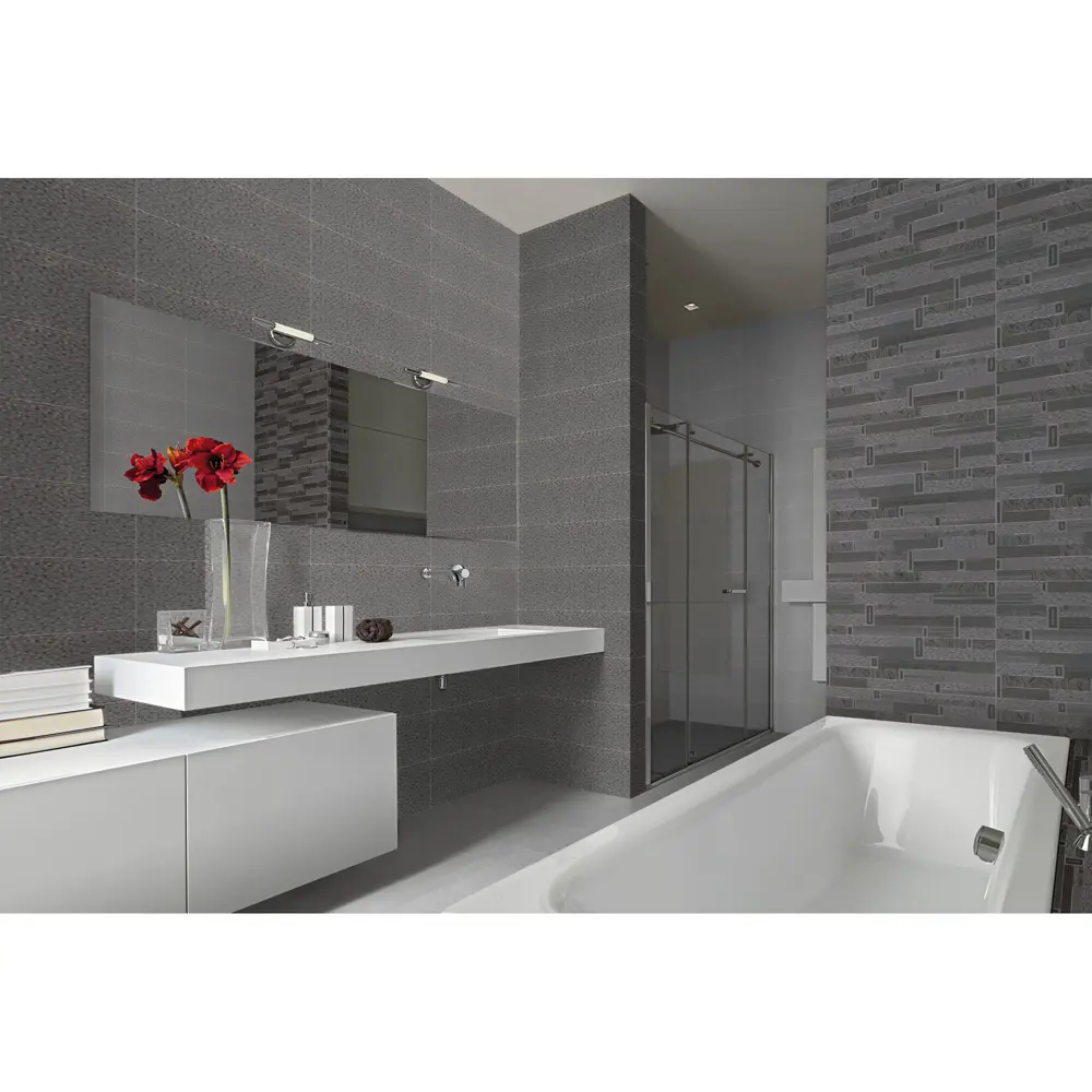 Плитка настенная Emigres Chicago Gris 20х60 см 1.44 м² цвет серый 15632641 STLM-2192222 - Вид №3
