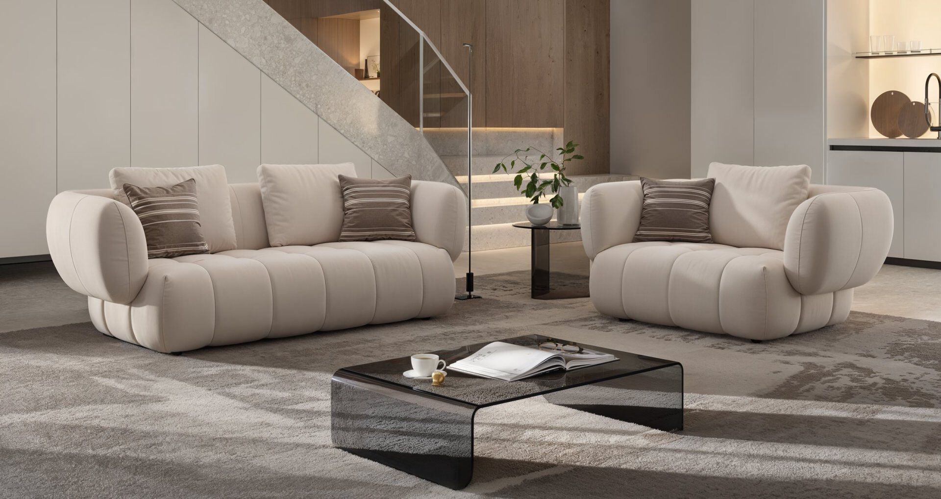 Тканевое кресло с подлокотниками Sofanella море ARCH-00129609 - Вид №1