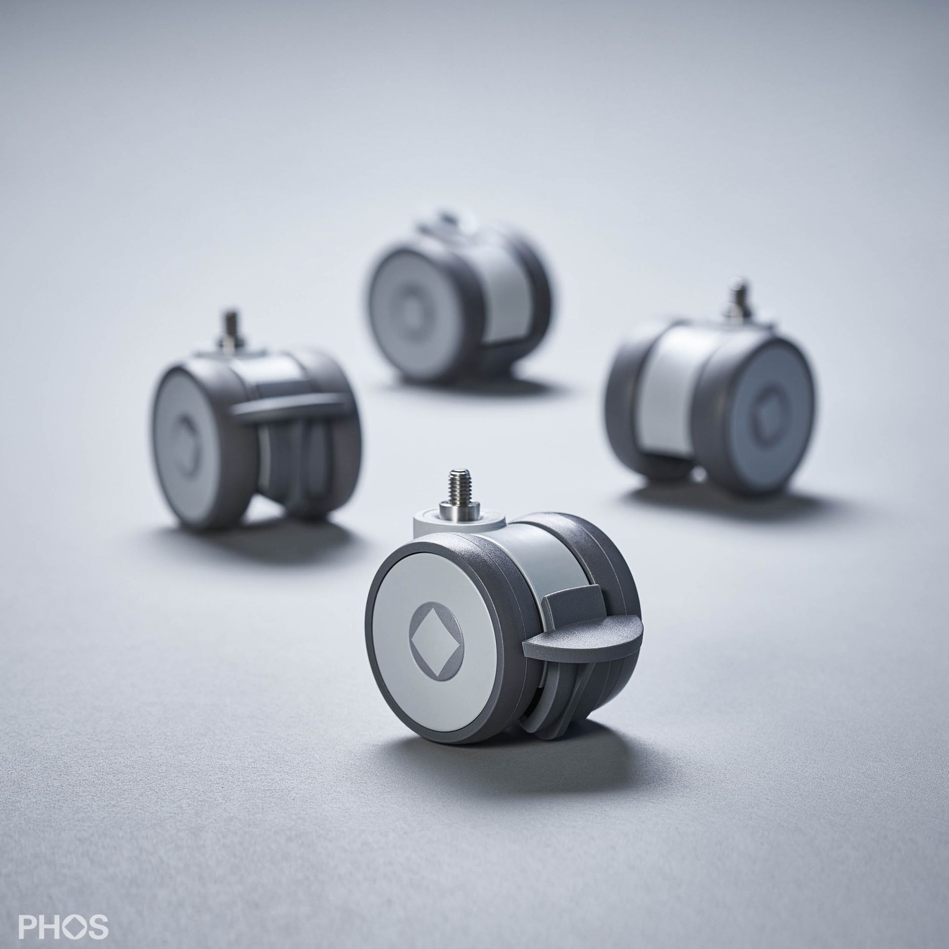 SR-Rolle-Set4 Комплект из 4 роликов для всех обувных полок, обувных скамеек и сервантов с 4 ножками PHOS  - Вид №5