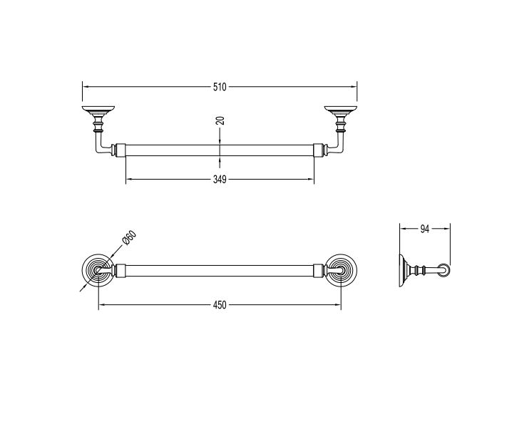 Полотенцедержатель / Chelsea Devon&Devon sun-id-376875 - Вид №2