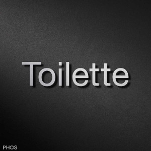 B1101-40 Надпись на унитазе, высота крышки 40 мм PHOS