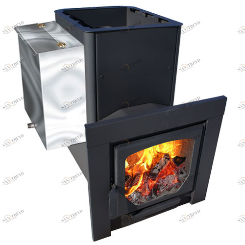 Банная печь Варвара Паленица Панорама с баком для воды вынос 280 3767