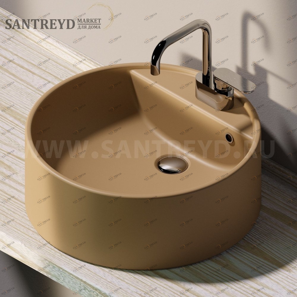 5050A9004 Накладная раковина на столешницу  круглая Ceramica Flaminia Twin