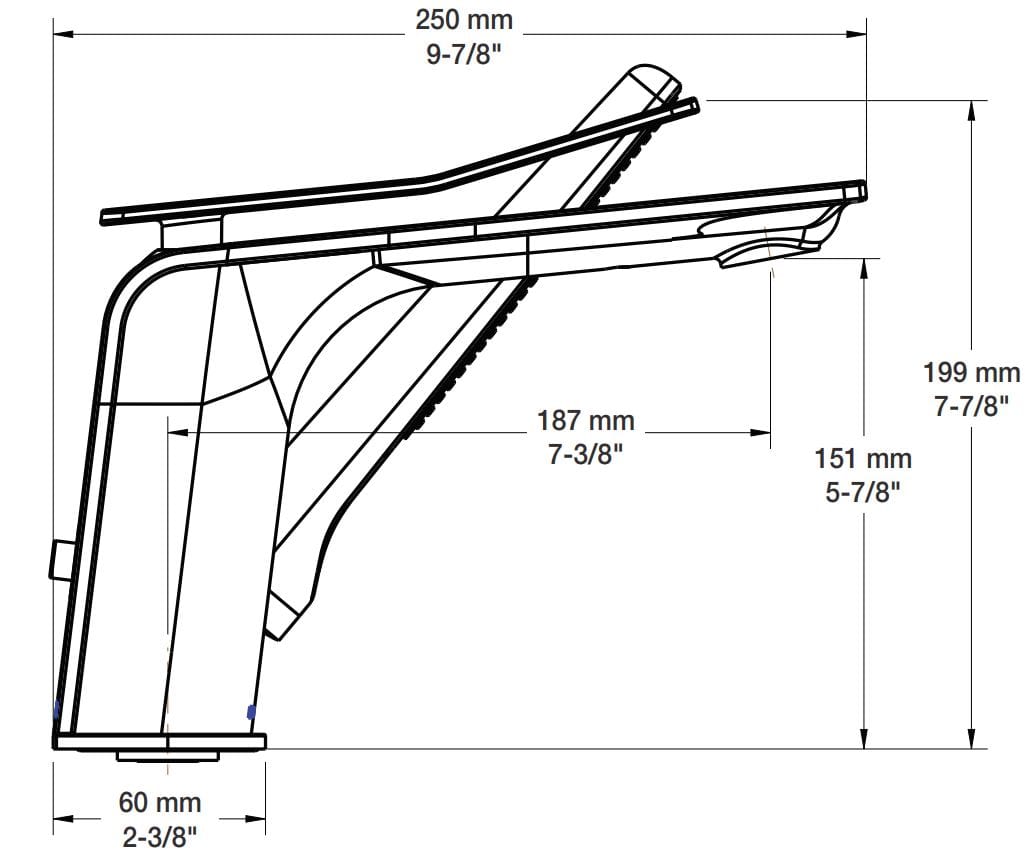 Смеситель для ванны с 2 отверстиями и ручным душем BARIL Accent B56 ARCH-00041983 - Вид №3