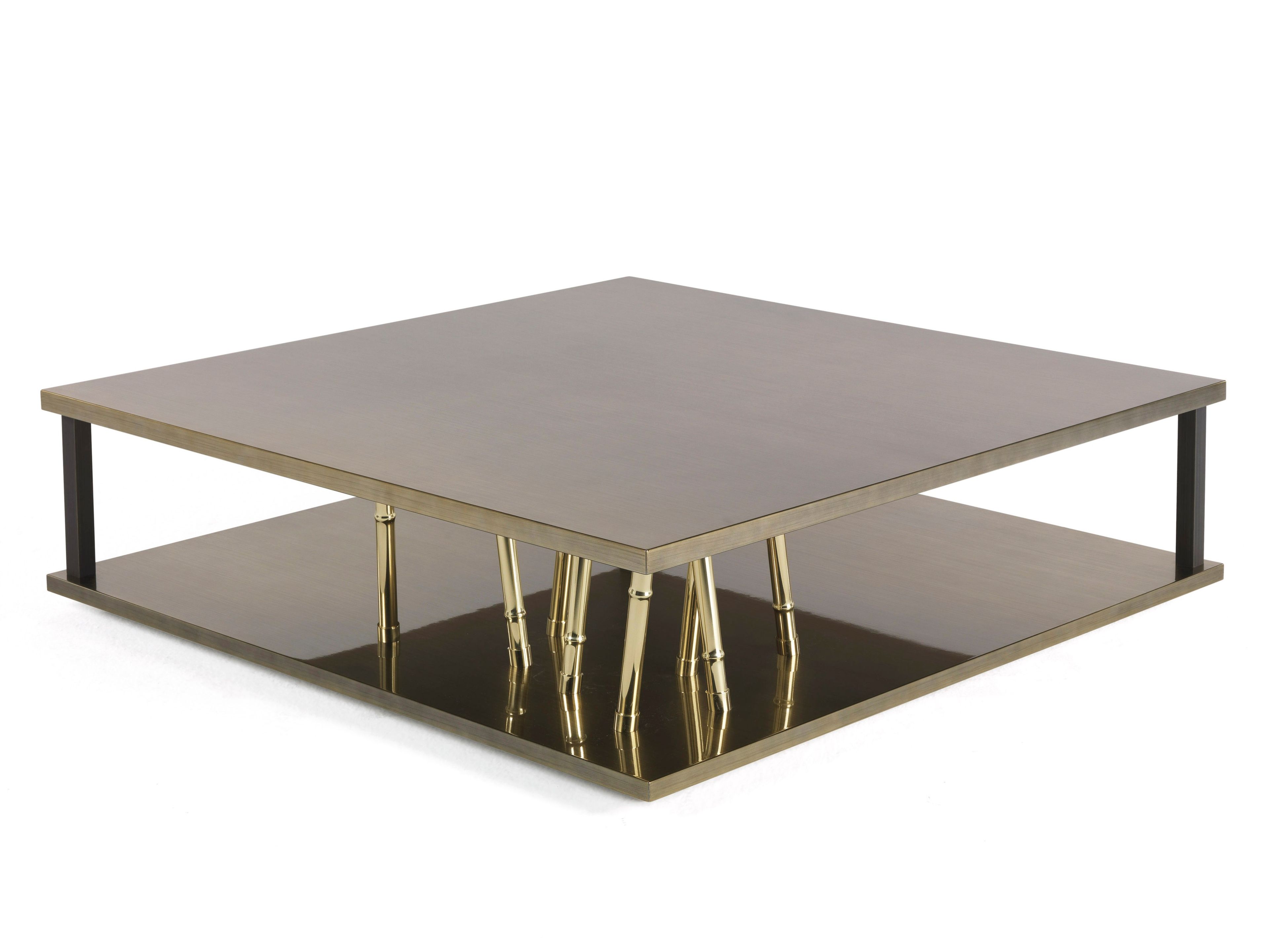 Деревянный квадратный низкий журнальный столик ETRO Home Interiors Taxila ARCH-00092985