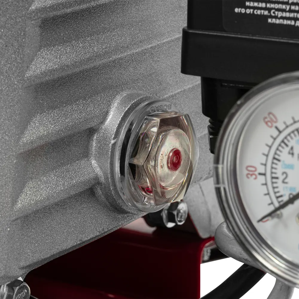 Компрессор сетевой поршневой масляный Kronwerk 58104, 24 л 220 л/мин STLM-2013757 - Вид №12