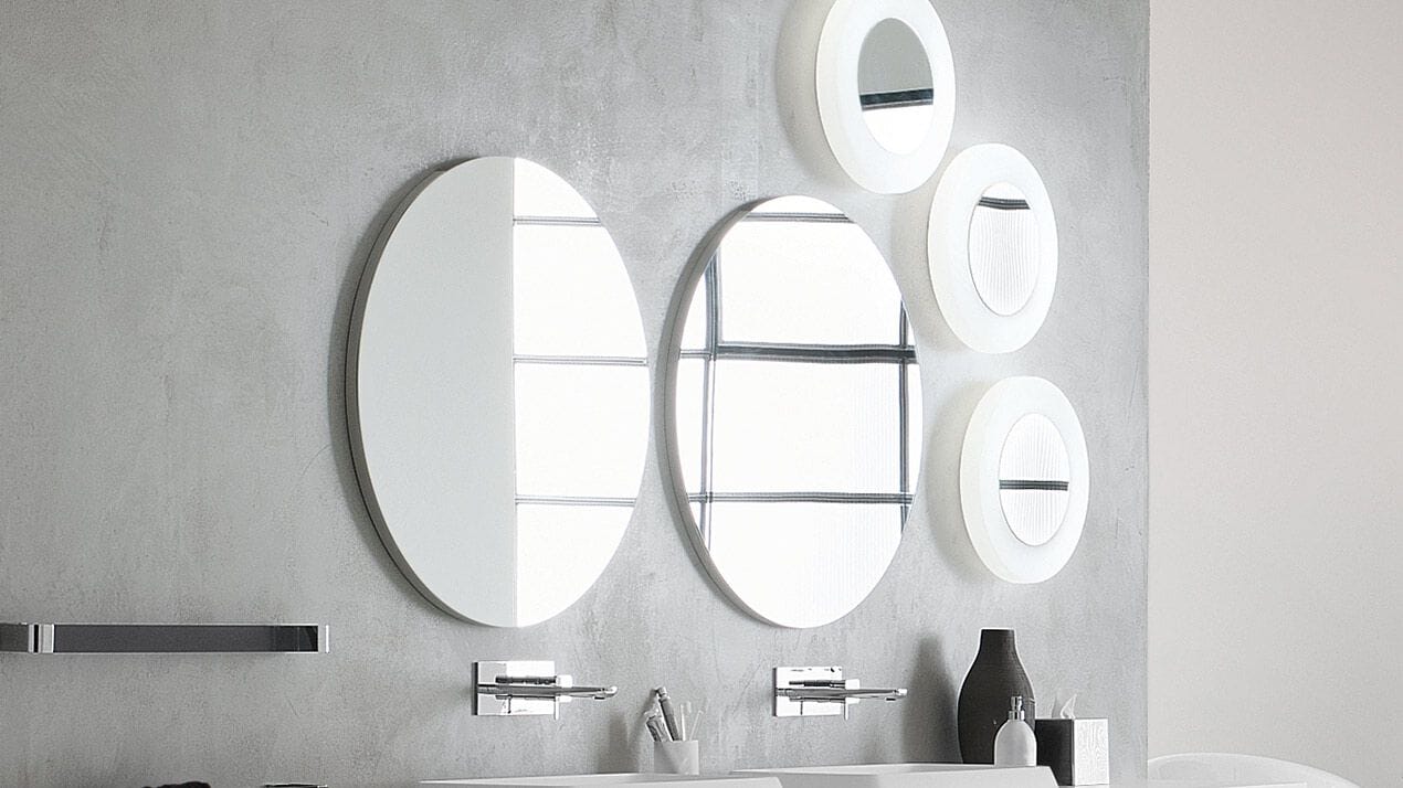 Круглое настенное зеркало для ванной комнаты INDA® MAGGIORE ARCH-00027417 - Вид №2