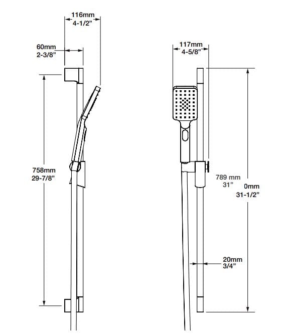 Термостатический набор для душа с душем BARIL PRO-4245-04 ARCH-00125156 - Вид №3