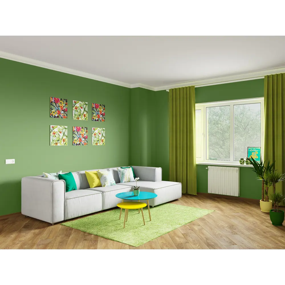 Краска для стен и потолков Trend Farbe цвет Луговая зелень 1 л 81970761 STLM-2147103 Dufa  - Вид №4