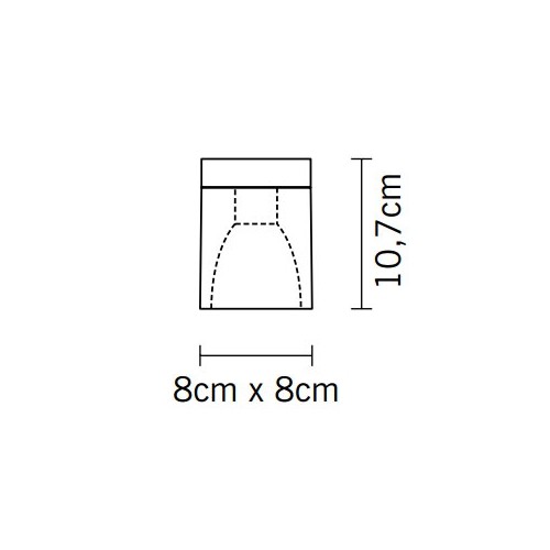 Fabbian Cubetto D28E01 00 настенный///потолочный 60407 - Вид №3