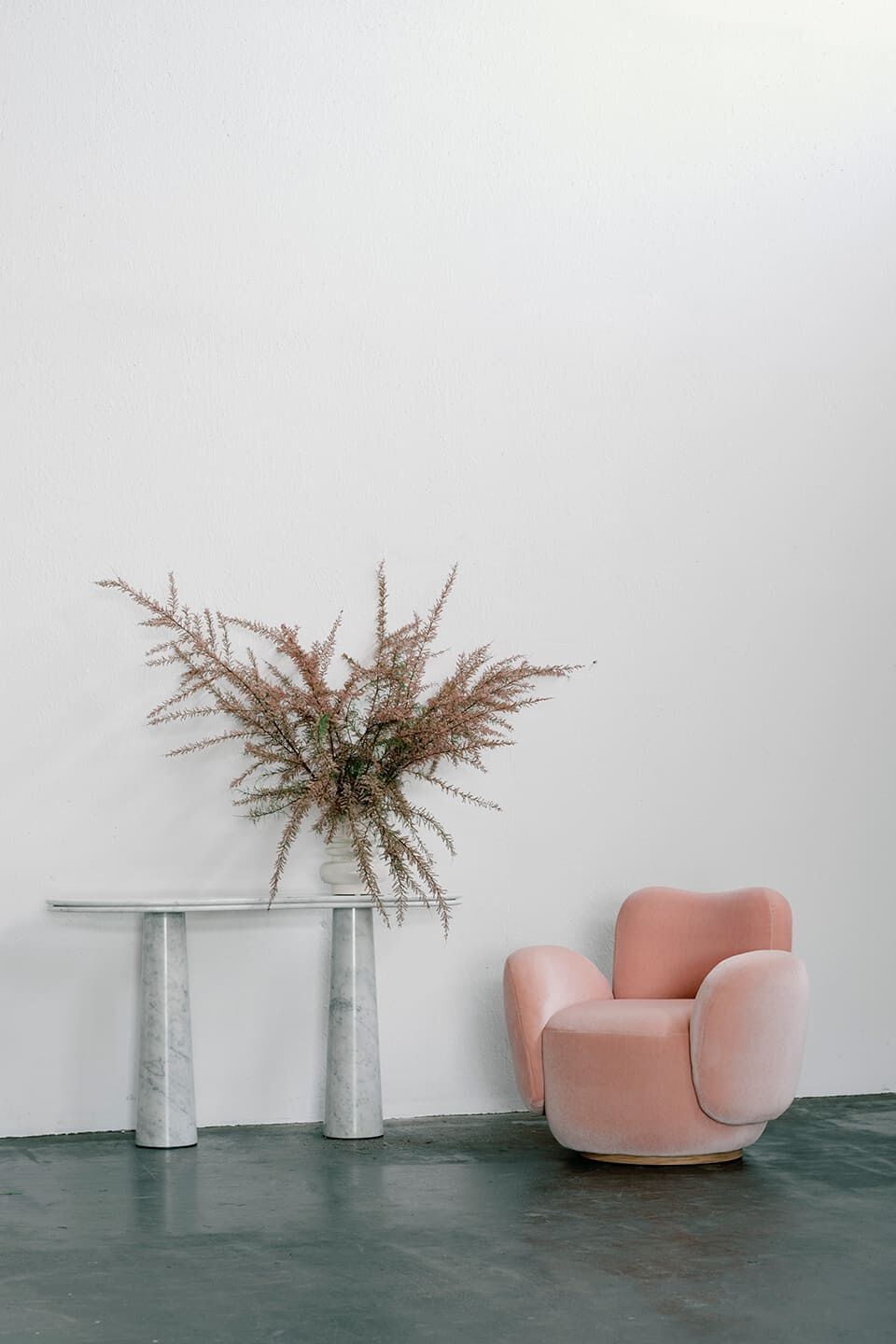 Кресло из мохера с подлокотниками Greenapple Conchula ARCH-00048023 - Вид №6