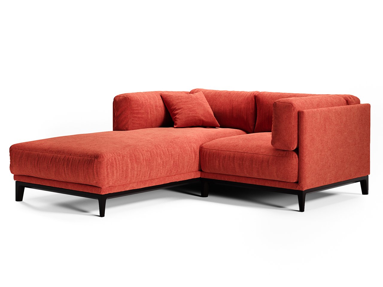 Диван Case угловой красный THE IDEA ДИЗАЙНЕРСКИЕ 210525 Красный  - Вид №2