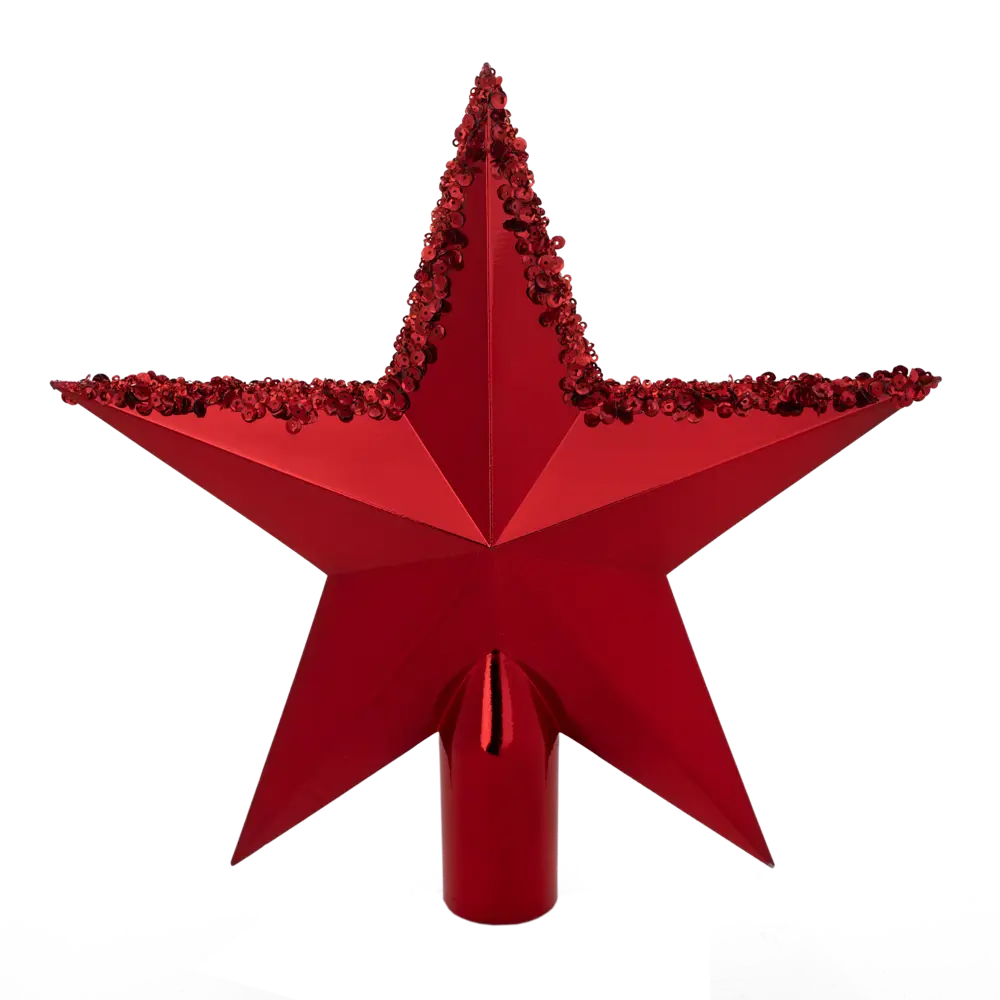 89368988 Верхушка для елки новогодняя красный 30 см STLM-1468546 Santreyd 