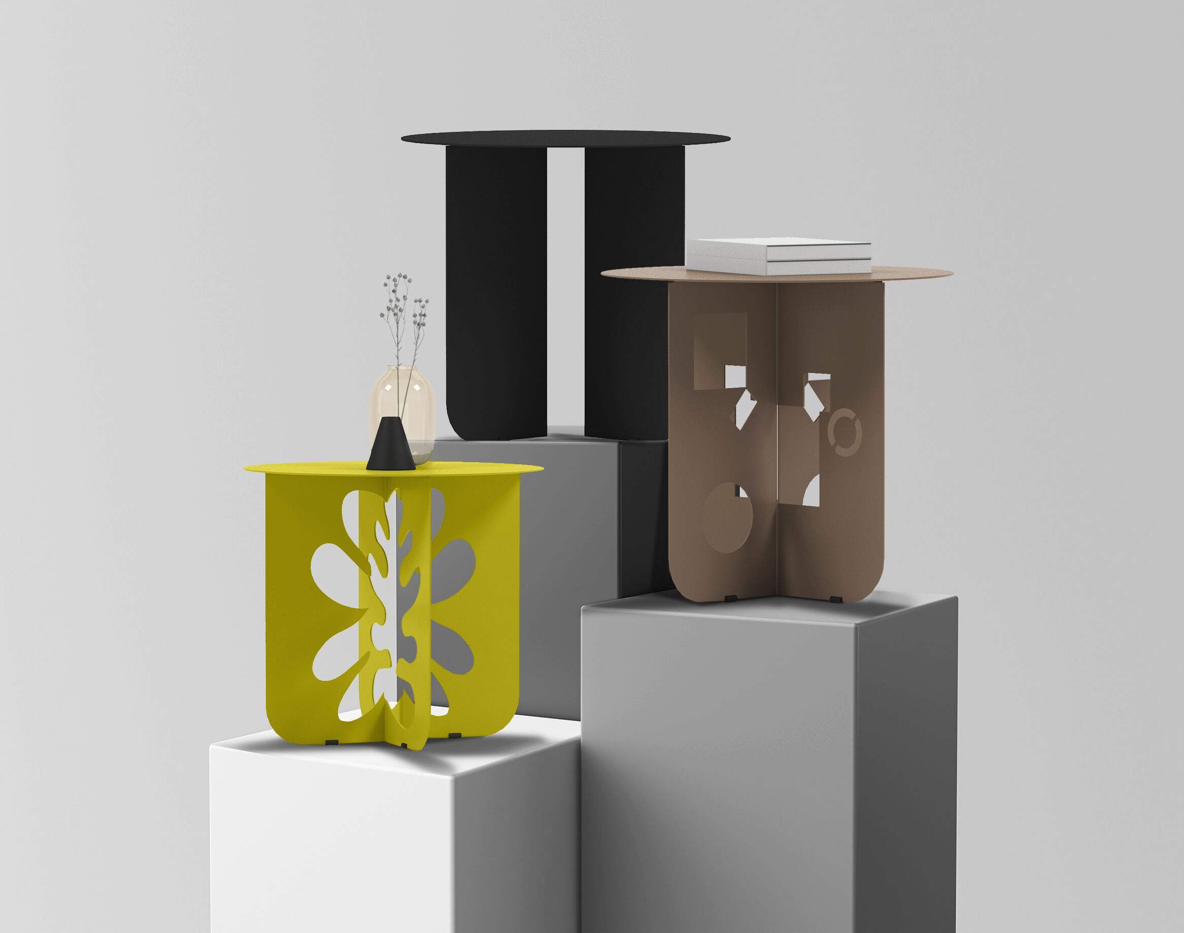 Круглый стол из листового металла Shishka Project Art Table ARCH-00027344 - Вид №6