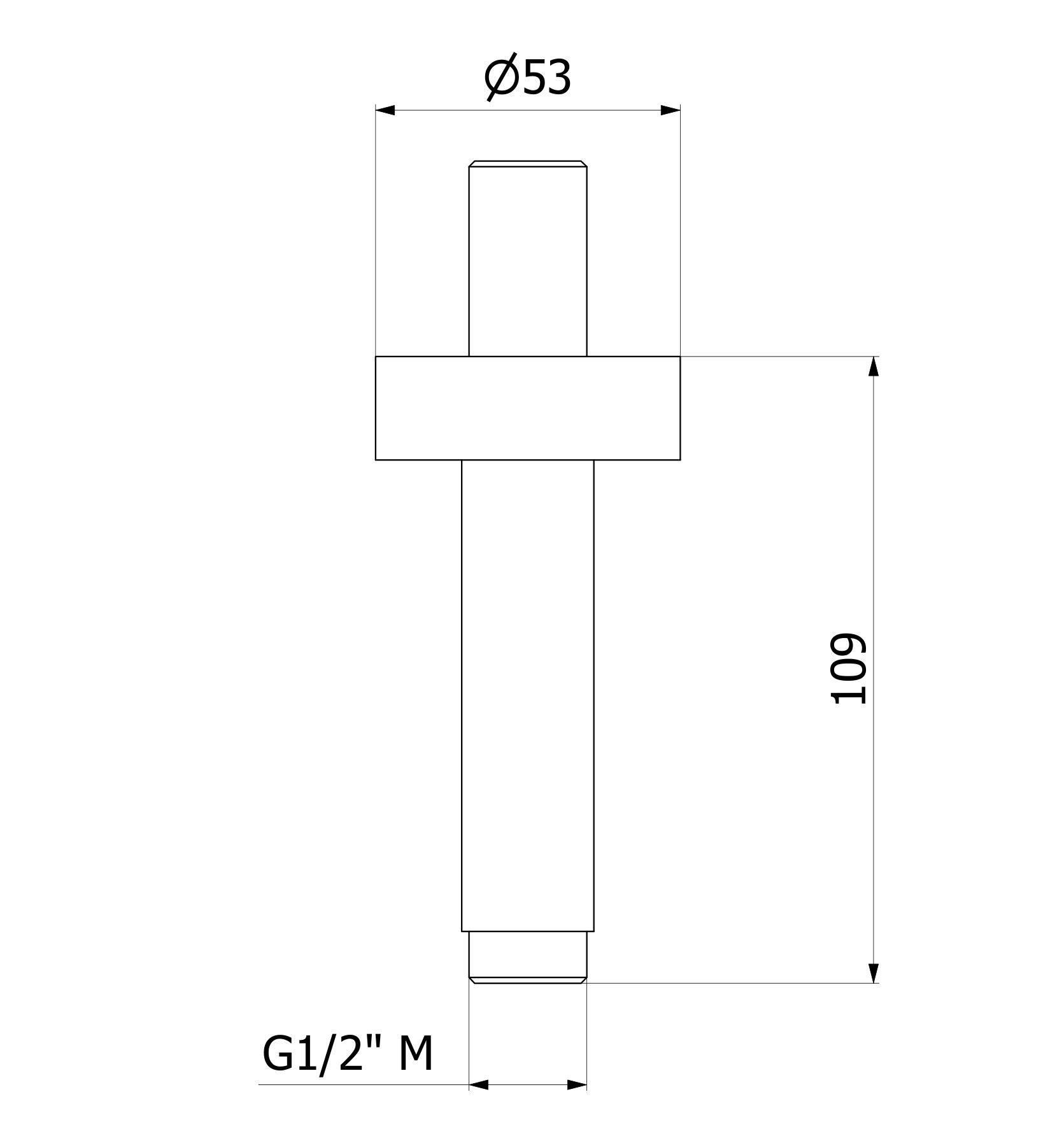 Стальной потолочный душ IB душевые лейки Program 316 ARCH-00070024 - Вид №2