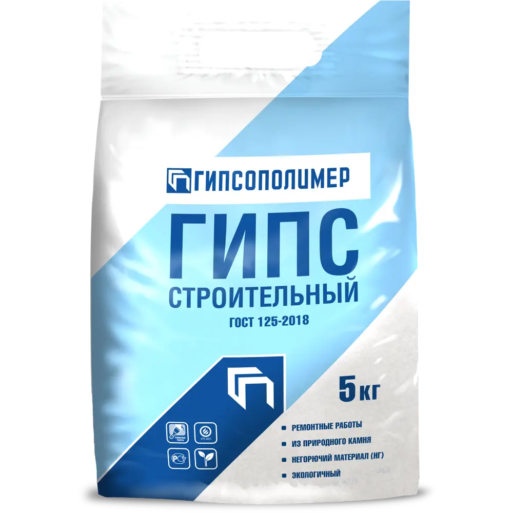 Гипс строительный 5 кг Гипсополимер STLM-2210521