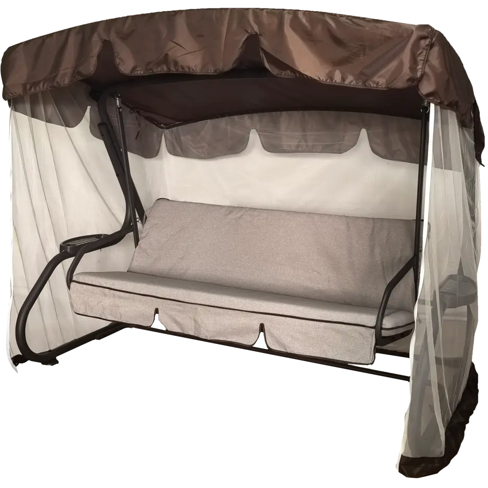 NATERIAL Aniva — трёхместные садовые качели с регулируемой спинкой и тентом 89344078 STLM-1420258 - Вид №1