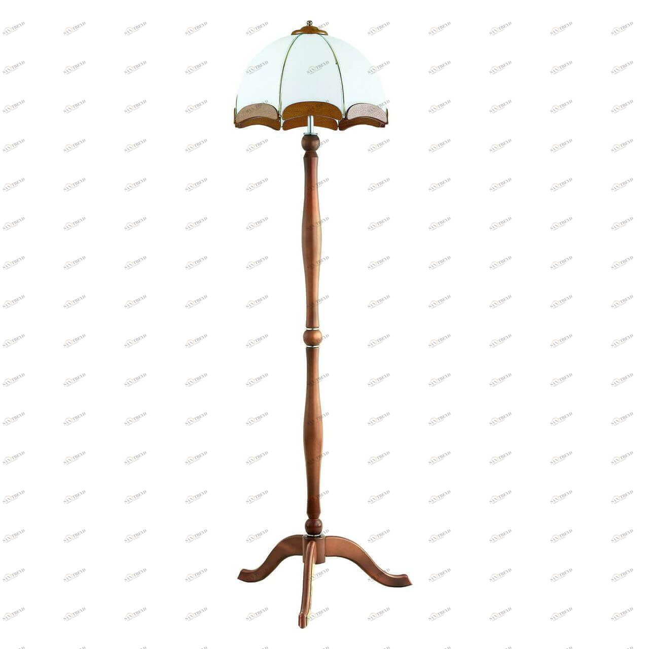 Торшер со стеклянным плафоном коричневый Sikorka 770 ALFA SIKORKA 00-3948875 Коричневый 