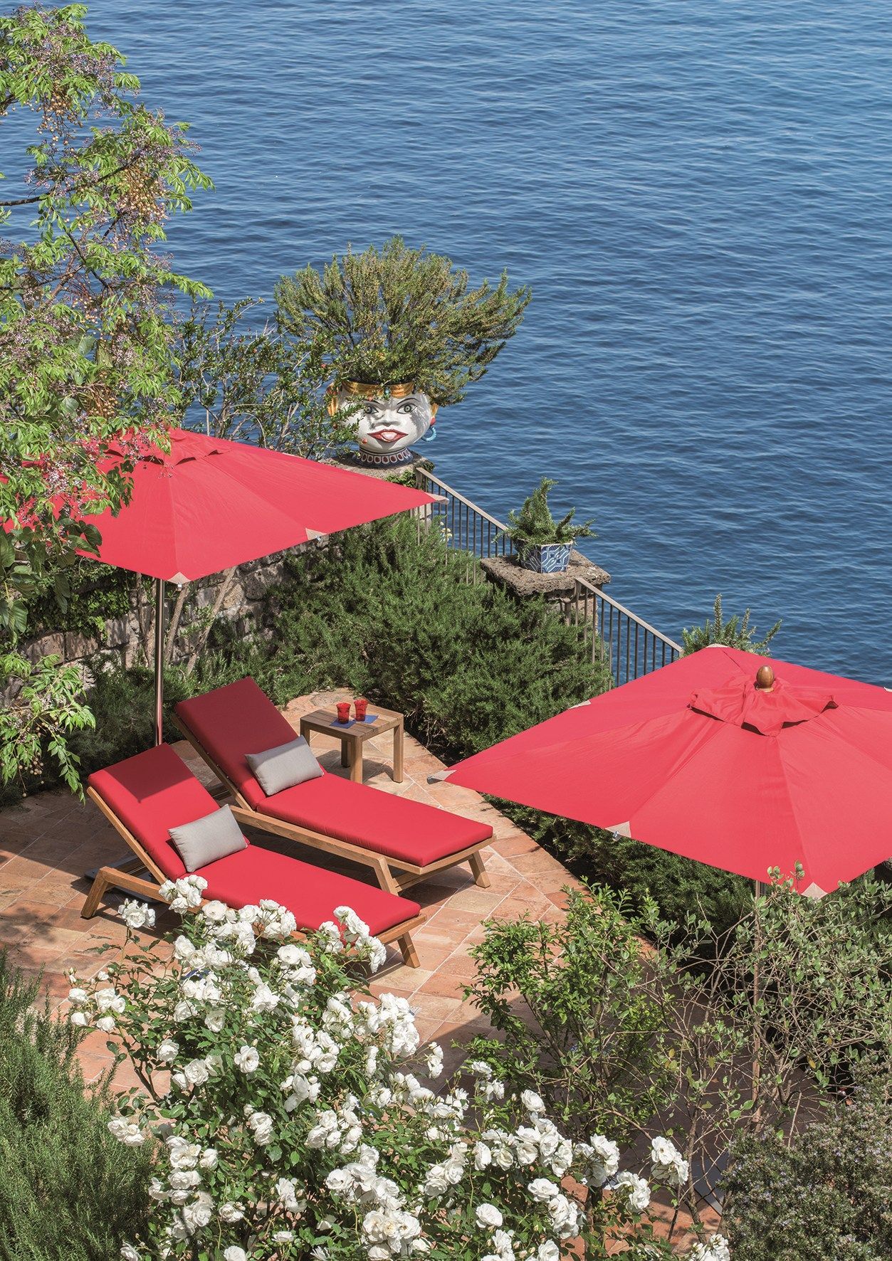 Садовая кровать с откидной спинкой из тикового дерева с колесами Ethimo Costes ARCH-00097028 - Вид №9