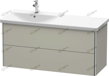 XS418606060 XSquare Тумбочка подвесная Серо-коричневый шелковисто-матовый лак Duravit