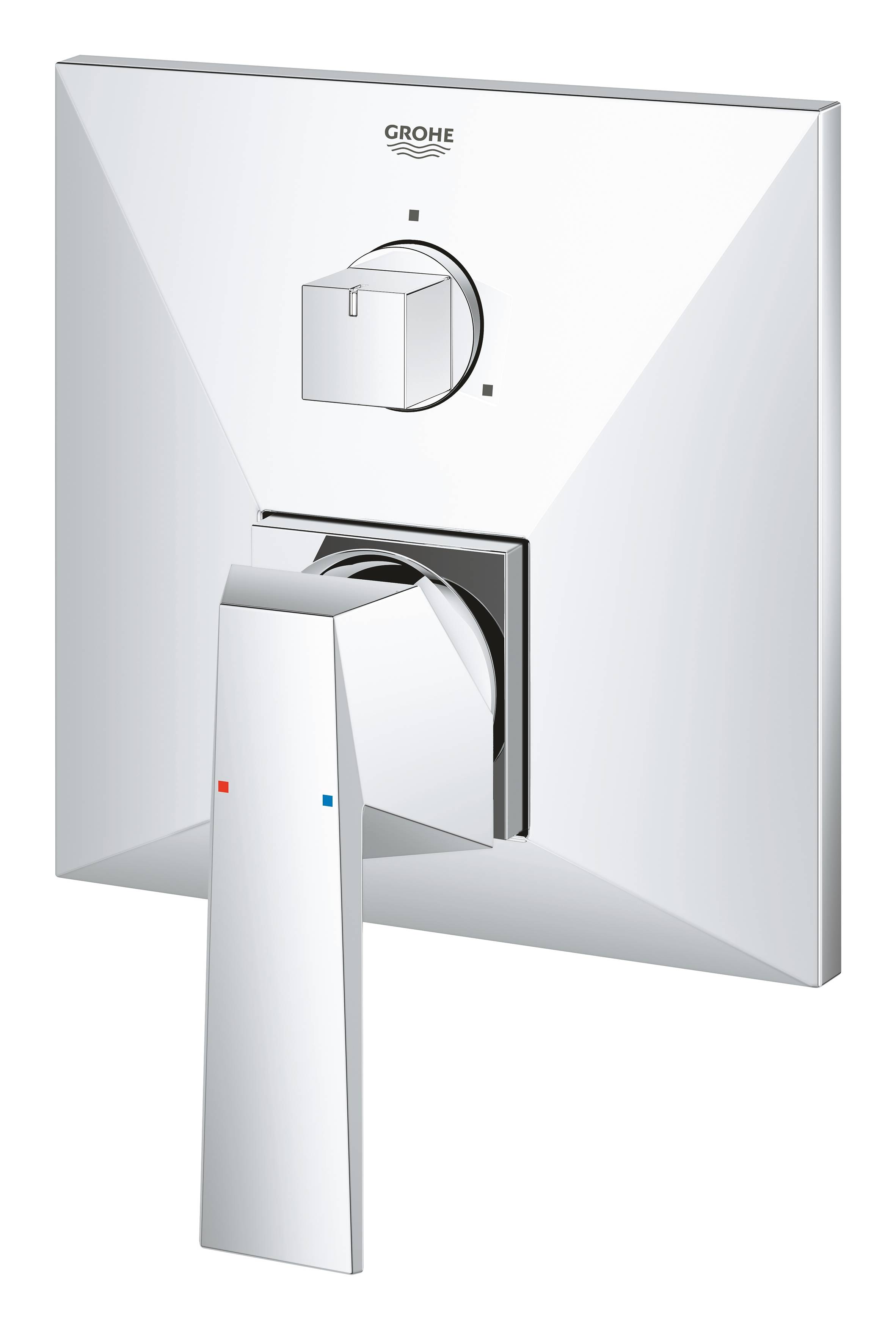 Внешняя часть смесителя для ванны GROHE Allure Brilliant с переключателем на 3 положения, хром (24099000) - Вид №1