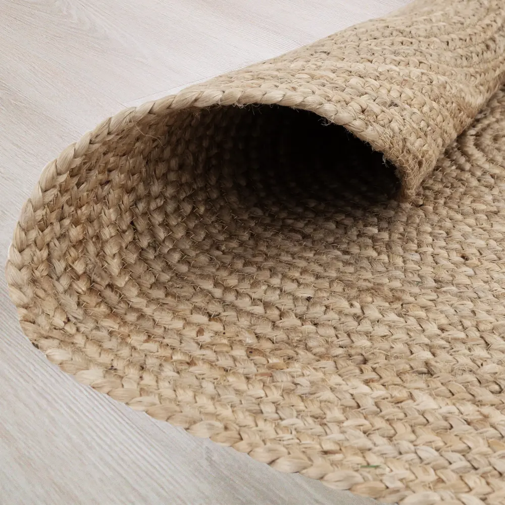 Круглый джутовый ковер INSPIRE Nils натурального цвета диаметр 100 см 82063309 STLM-1049535 - Вид №3