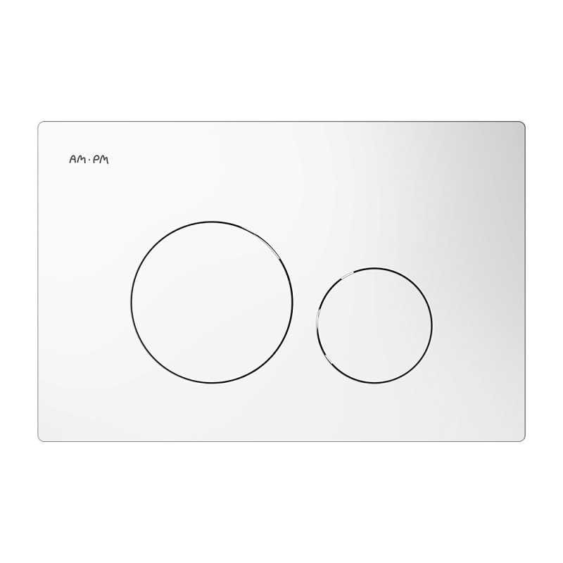 I049001 клавиша для инсталляции пневматическая пластик белый AM.PM Pro L 