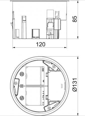 Пластиковая опора башни OBO Bettermann BlackLine ARCH-00143033 - Вид №3