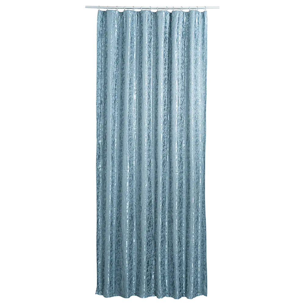 Штора на ленте со скрытыми петлями Денви 160x270 см цвет голубой 89405401 STLM-2115772 Santreyd 