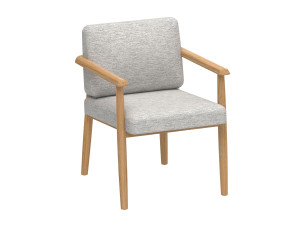 Тканевый мягкий садовый стул с подлокотниками