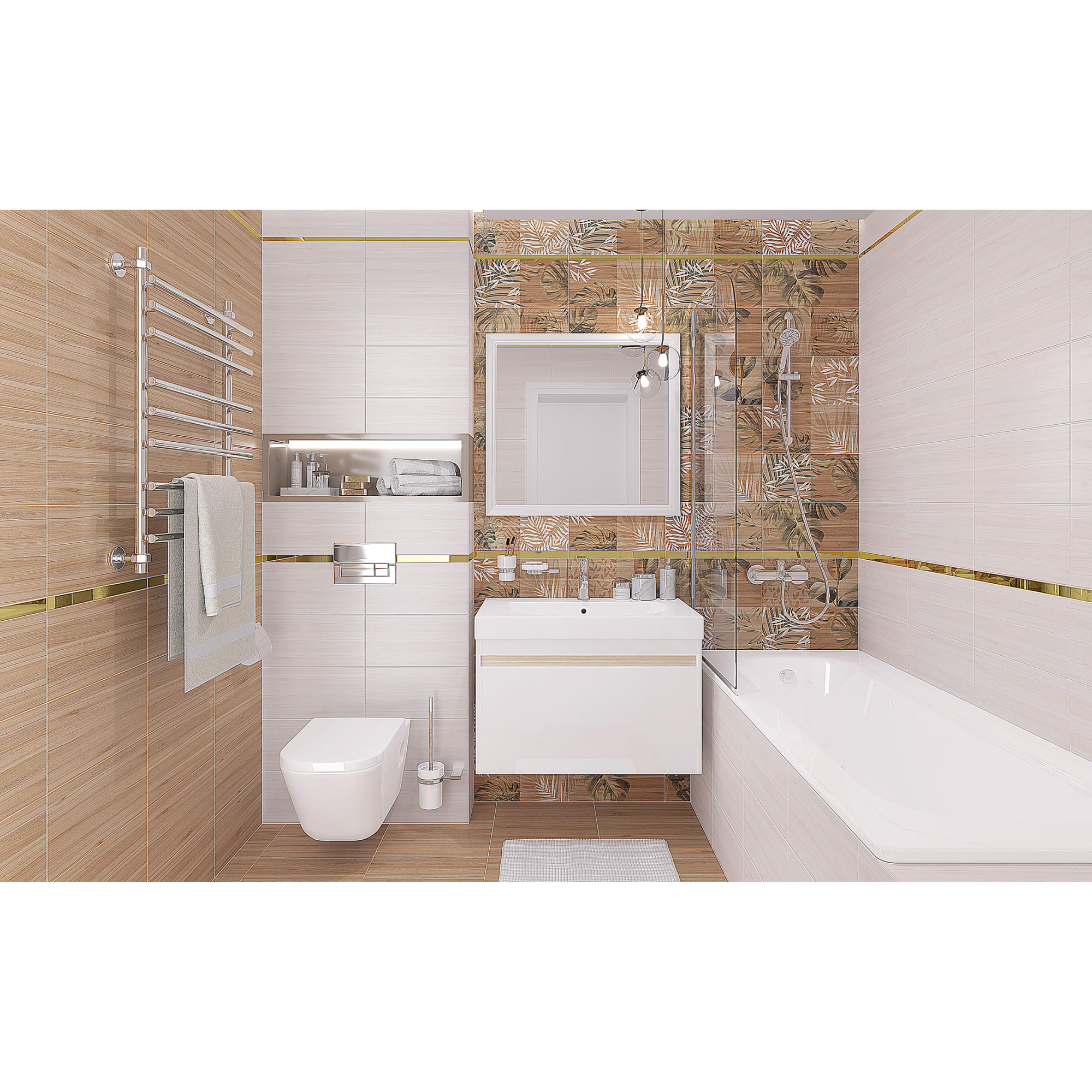 82794882 Керамогранит 40.2х40.2 см 1.62 м² цвет коричневый Organic Santreyd - Вид №4