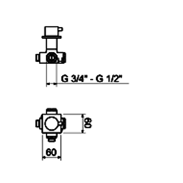 EL690102560 Смеситель для душа Webert Elio - Вид №1