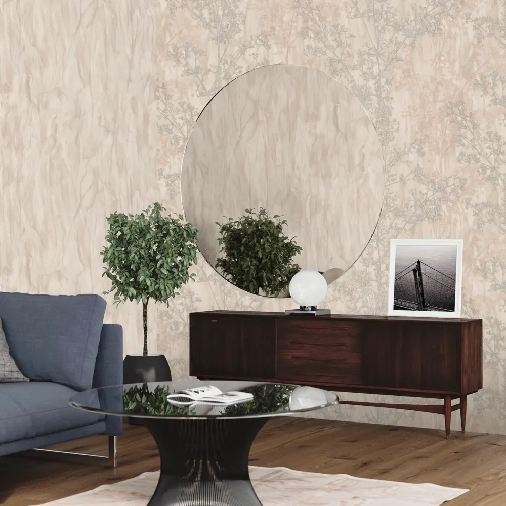 Обои флизелиновые Euro Decor Fjord бежевые 1.06 м ED7114-01 88477296 STLM-2061296 - Вид №3
