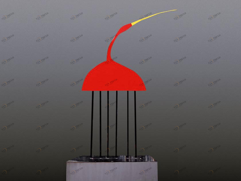 Mirabili Крашеная металлическая скульптура Mirabili arte d'abitare sun-id-1387126