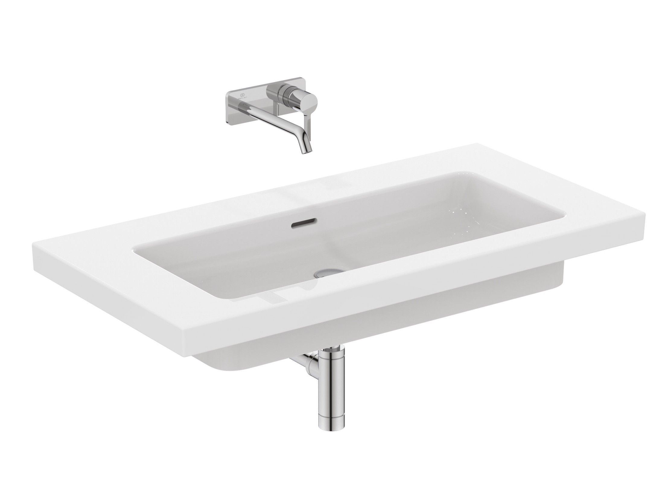 Прямоугольная керамическая раковина с переливом Ideal Standard Экстра ARCH-00126824 - Вид №1