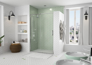 Дверь в нишу AR8SL140REC Merlyn Arysto Хромированный