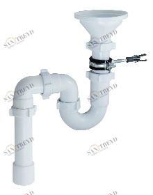 Сифон 1 1/2 40 с разрывом потока струи, с воронкой D-113мм и тр. 40х40/50 RS-41078 (O) ОРИО 151687