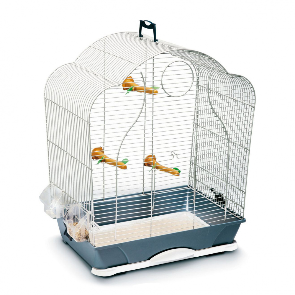 Т00001392 Клетка для птиц Isabelle 40 серебро SAVIC 