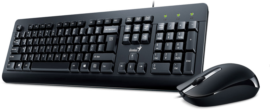 31330001415 Клавиатура + мышь combo km-160 wired keyboard and mouse combo. spill-resistant keyboard (kb-115) and a race-design styling optical mouse (dx-160) Genius Santreyd 