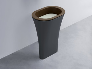 AMLA65-CA+AMPILO-PM+AMCOLO-BA Раковина Amedeo Ovale отдельностоящая cielo Enjoy + Amedeo