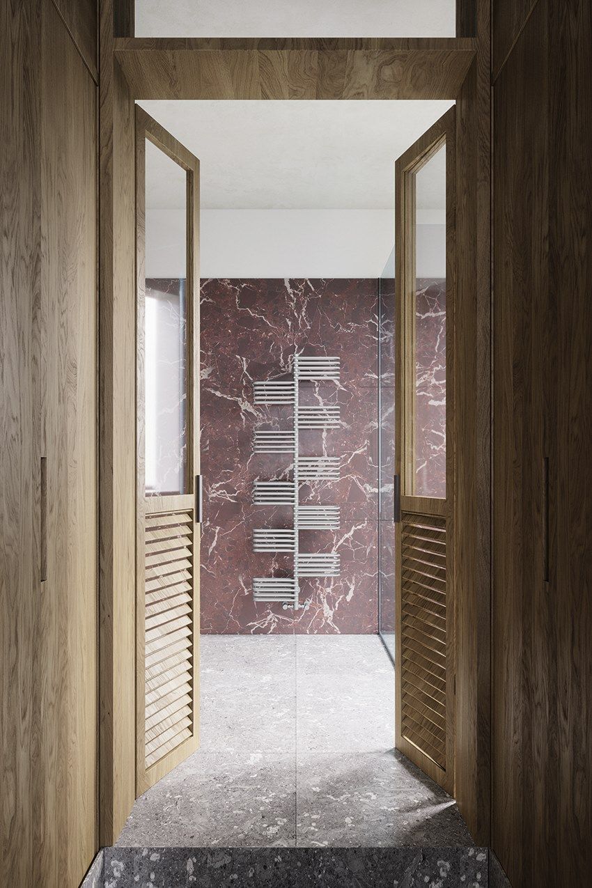 Настенный стальной полотенцесушитель с горячей водой Tubes основы ARCH-00127023