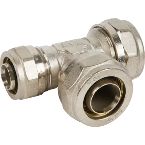 Тройник переходной Valtec 32x32x26 мм никелированная латунь VTM.331 10519367 STLM-2153201