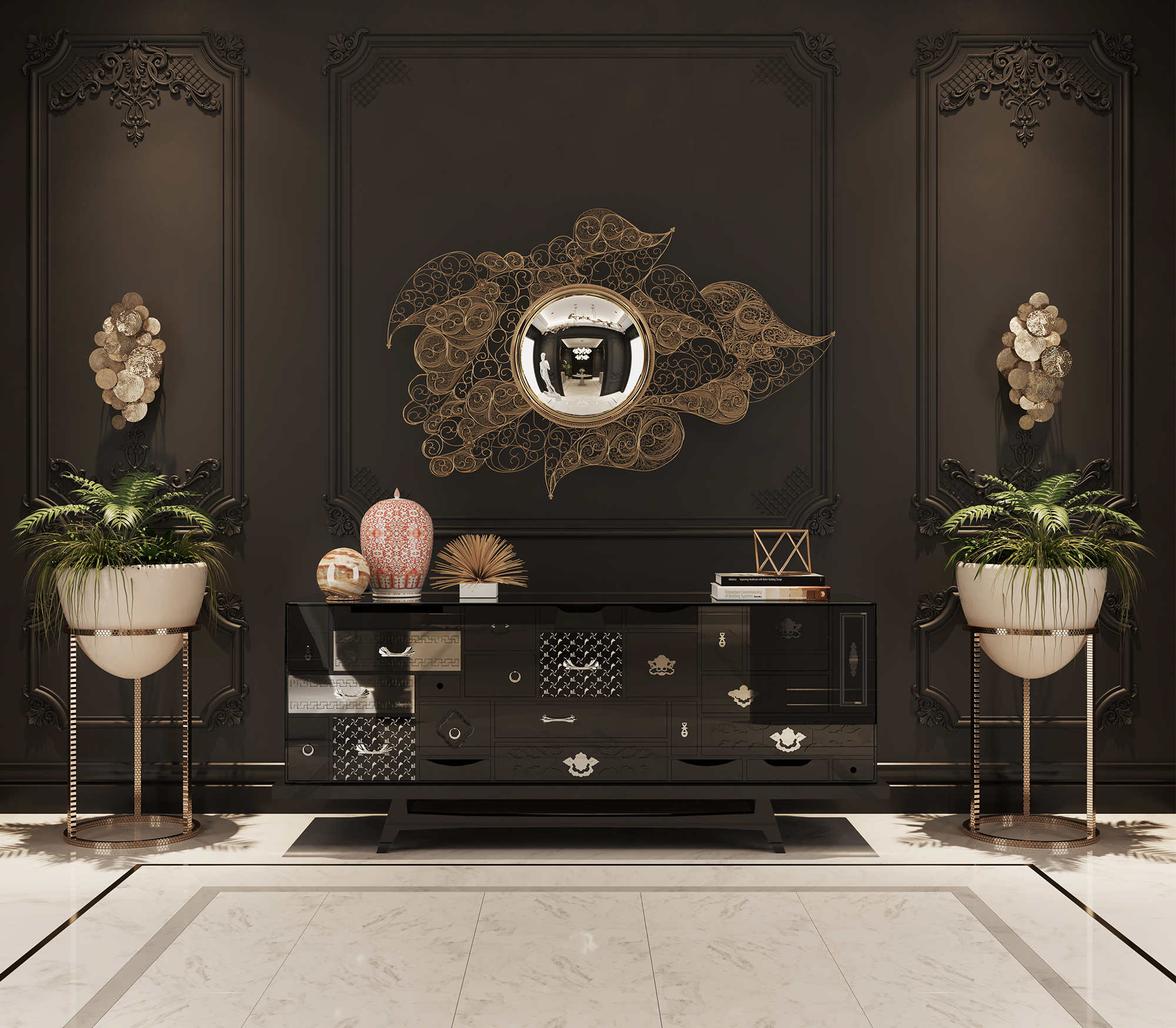 0-320 Буфет Mondrian белый  Boca Do Lobo  - Вид №12