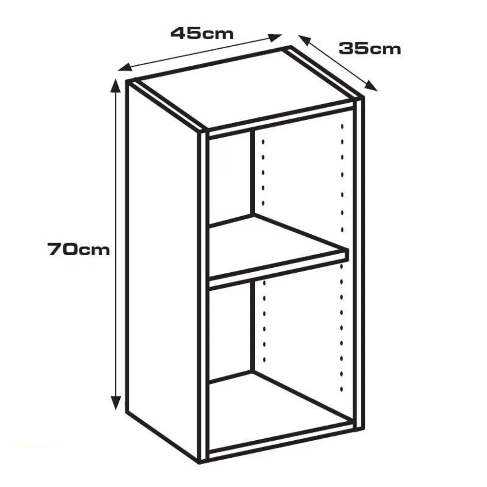 Каркас навесной 45x70x35 см, ЛДСП, цвет белый 13252071 STLM-2100840 DELINIA  - Вид №7