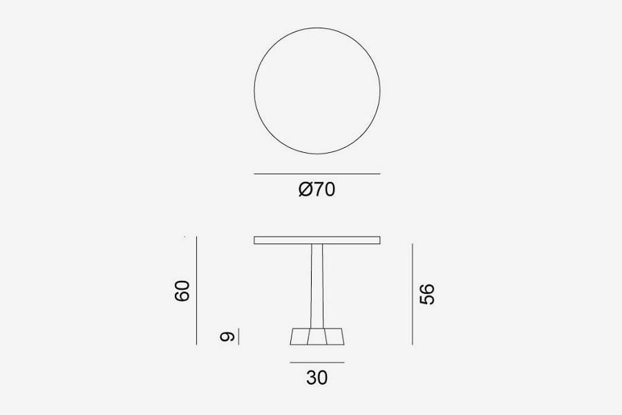Круглый чугунный журнальный столик Gervasoni латунь ARCH-00082307 - Вид №19