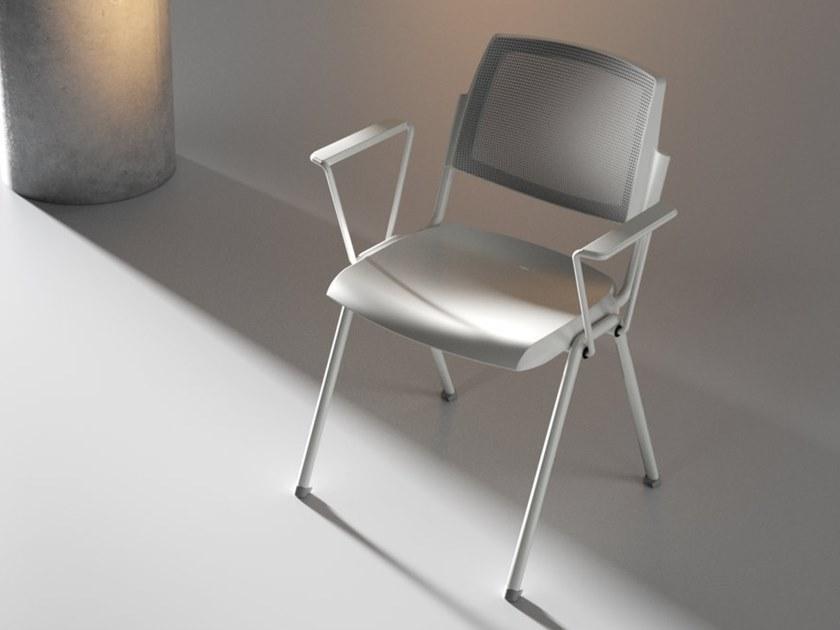 IBEBI Стул для конференций из сетки с подлокотниками Wampa mesh sun-id-1396535 - Вид №1