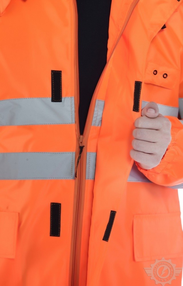 5029702 Куртка-ветровка с СОП оранжевая  Распродажа спецодежды  размер 52-54/170-176 Спецодежда  - Вид №7